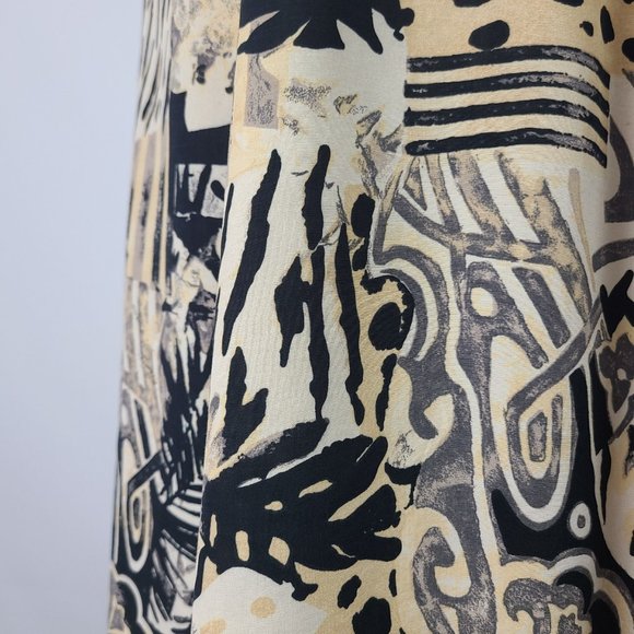 Vintage Joseph Ribkoff Animal Print Dress Midi Size 10 - Picture 5 of 15